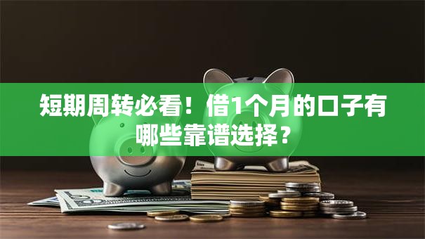 短期周转必看！借1个月的口子有哪些靠谱选择？