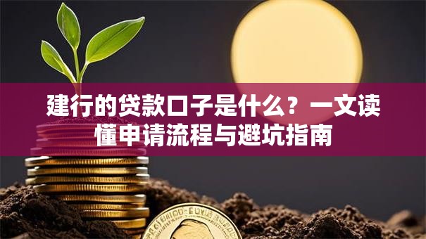 建行的贷款口子是什么？一文读懂申请流程与避坑指南