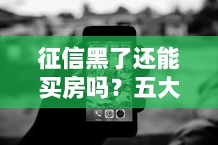 征信黑了还能买房吗?五大实用贷款方案别错过 征信黑了还能买房吗?五大实用贷款方案别错过