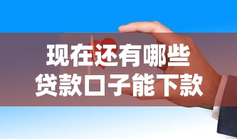 现在还有哪些贷款口子能下款?这些平台审核快通过率高 现在还有哪些贷款口子能下款?这些平台审核快通过率高