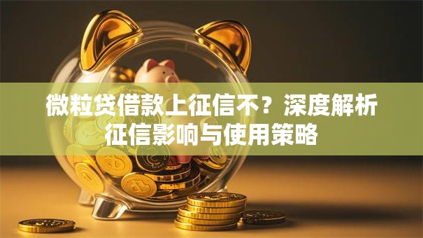 微粒贷借款上征信不?深度解析征信影响与使用策略 微粒贷借款上征信不?深度解析征信影响与使用策略