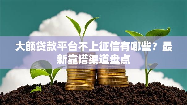 大额贷款平台不上征信有哪些?最新靠谱渠道盘点 大额贷款平台不上征信有哪些?最新靠谱渠道盘点
