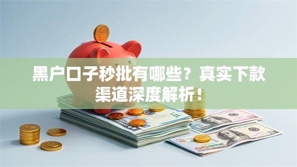 黑户口子秒批有哪些?真实下款渠道深度解析! 黑户口子秒批有哪些?真实下款渠道深度解析!