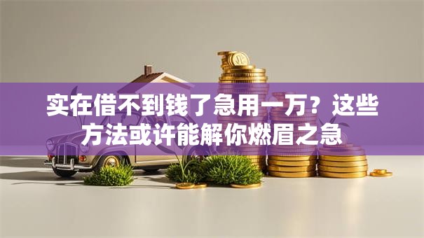 实在借不到钱了急用一万？这些方法或许能解你燃眉之急