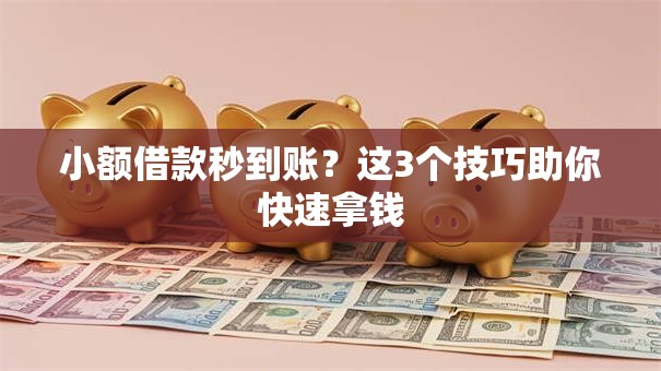 小额借款秒到账？这3个技巧助你快速拿钱