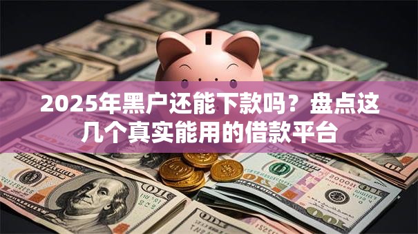 2025年黑户还能下款吗?盘点这几个真实能用的借款平台 2025年黑户还能下款吗?盘点这几个真实能用的借款平台