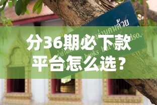 分36期必下款平台怎么选？这份避坑指南先收好