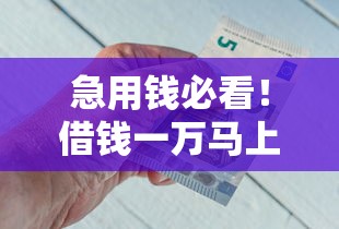 急用钱必看!借钱一万马上到账的网贷平台真实测评 急用钱必看!借钱一万马上到账的网贷平台真实测评