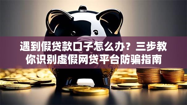 遇到假贷款口子怎么办?三步教你识别虚假网贷平台防骗指南 遇到假贷款口子怎么办?三步教你识别虚假网贷平台防骗指南