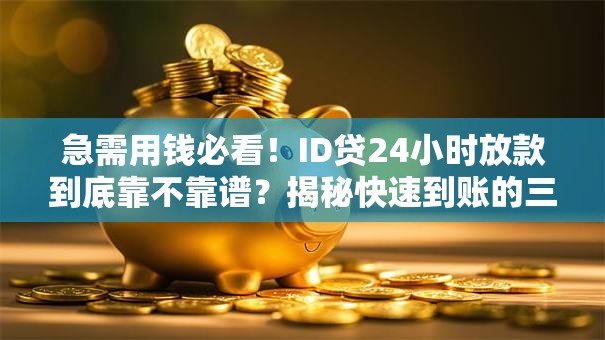 急需用钱必看！ID贷24小时放款到底靠不靠谱？揭秘快速到账的三大技巧