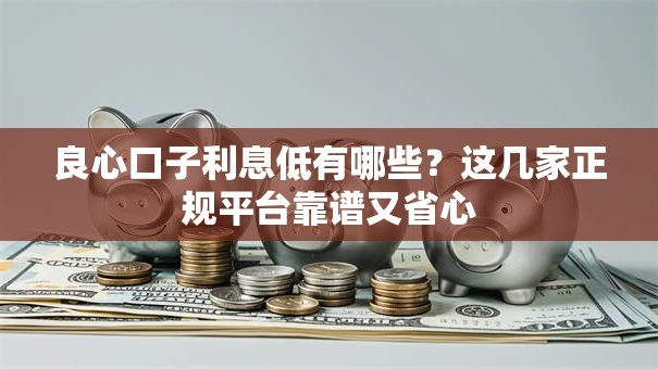 良心口子利息低有哪些?这几家正规平台靠谱又省心 良心口子利息低有哪些?这几家正规平台靠谱又省心