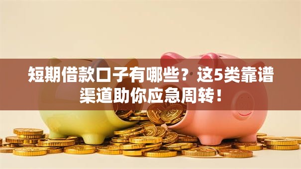 短期借款口子有哪些?这5类靠谱渠道助你应急周转! 短期借款口子有哪些?这5类靠谱渠道助你应急周转!