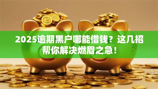 2025逾期黑户哪能借钱?这几招帮你解决燃眉之急! 2025逾期黑户哪能借钱?这几招帮你解决燃眉之急!