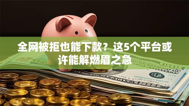 全网被拒也能下款?这5个平台或许能解燃眉之急 全网被拒也能下款?这5个平台或许能解燃眉之急