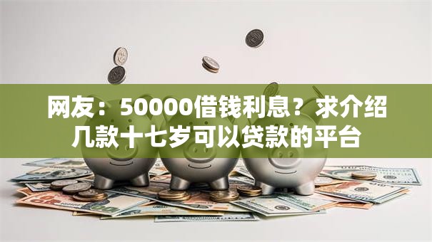 网友：50000借钱利息？求介绍几款十七岁可以贷款的平台
