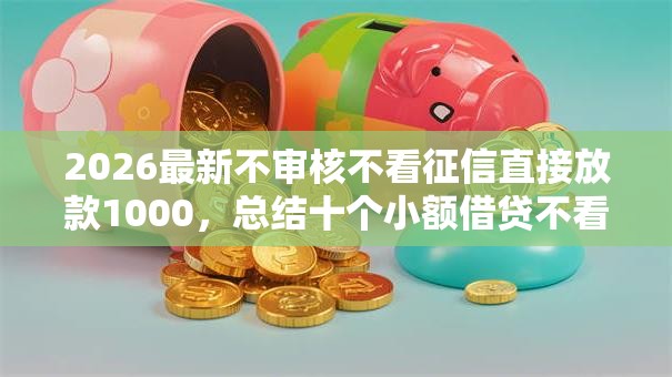 2026最新不审核不看征信直接放款1000，总结十个小额借贷不看征信的平台！