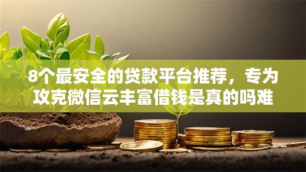 8个最安全的贷款平台推荐，专为攻克微信云丰富借钱是真的吗难题