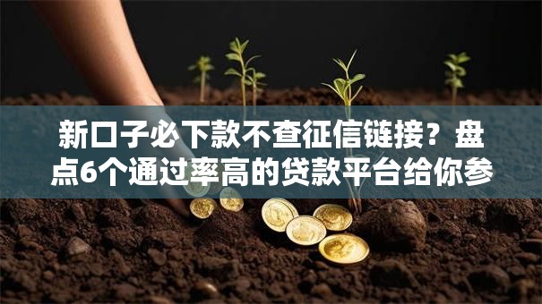 新口子必下款不查征信链接?盘点6个通过率高的贷款平台给你参考 新口子必下款不查征信链接?盘点6个通过率高的贷款平台给你参考