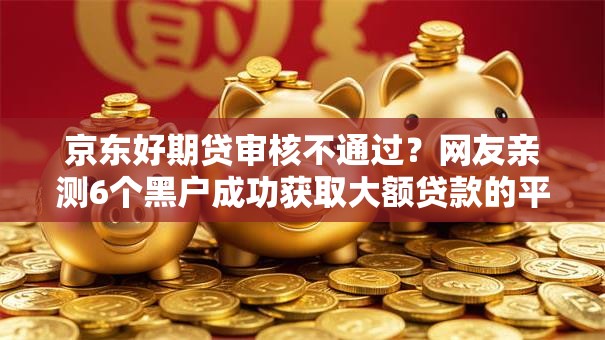 京东好期贷审核不通过？网友亲测6个黑户成功获取大额贷款的平台盘点
