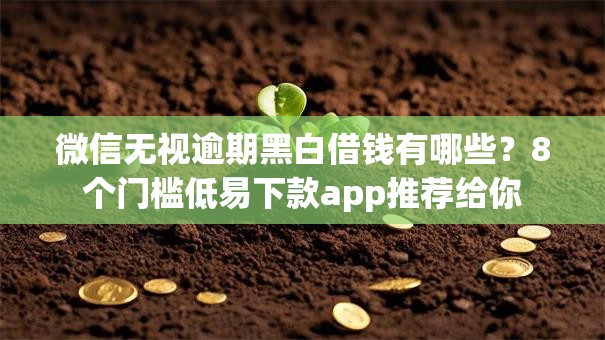 微信无视逾期黑白借钱有哪些？8个门槛低易下款app推荐给你