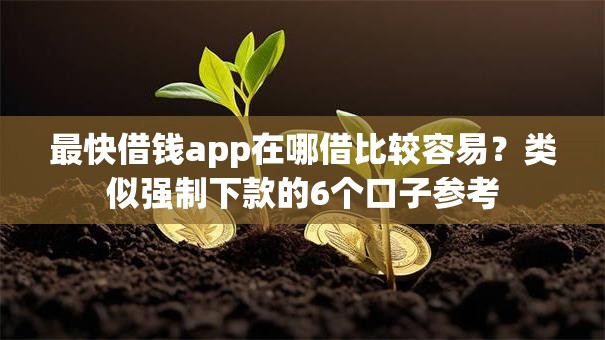 最快借钱app在哪借比较容易？类似强制下款的6个口子参考