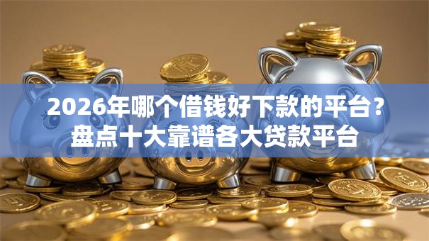 2026年哪个借钱好下款的平台？盘点十大靠谱各大贷款平台