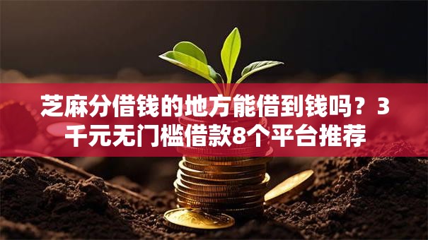 芝麻分借钱的地方能借到钱吗？3千元无门槛借款8个平台推荐