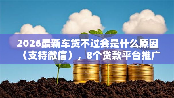2026最新车贷不过会是什么原因(支持微信),8个贷款平台推广赚佣金无私分享 2026最新车贷不过会是什么原因(支持微信),8个贷款平台推广赚佣金无私分享