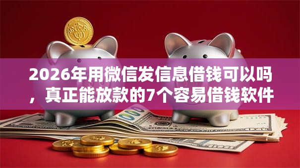2026年用微信发信息借钱可以吗，真正能放款的7个容易借钱软件推荐