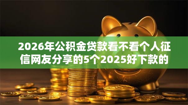 2026年公积金贷款看不看个人征信网友分享的5个2025好下款的口子我觉得不错！