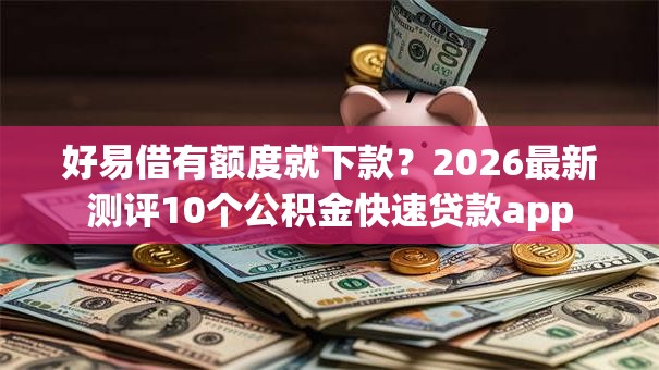 好易借有额度就下款？2026最新测评10个公积金快速贷款app