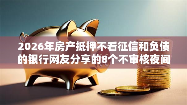 2026年房产抵押不看征信和负债的银行网友分享的8个不审核夜间直接放款的网贷软件我觉得不错！