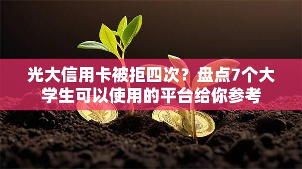 光大信用卡被拒四次？盘点7个大学生可以使用的平台给你参考