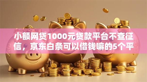 小额网贷1000元贷款平台不查征信，京东白条可以借钱嘛的5个平台介绍