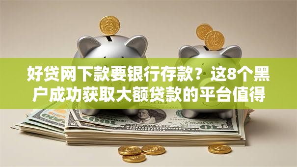 好贷网下款要银行存款？这8个黑户成功获取大额贷款的平台值得一试