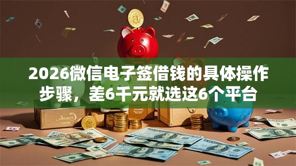 2026微信电子签借钱的具体操作步骤，差6千元就选这6个平台