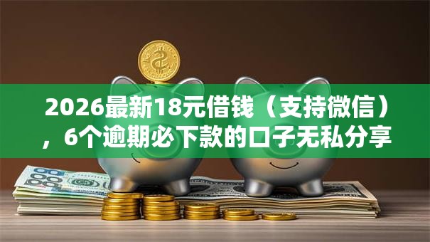 2026最新18元借钱（支持微信），6个逾期必下款的口子无私分享