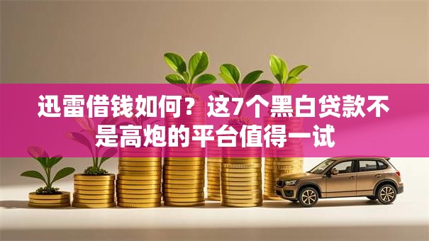 迅雷借钱如何？这7个黑白贷款不是高炮的平台值得一试