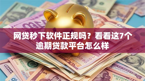 网贷秒下软件正规吗？看看这7个逾期贷款平台怎么样