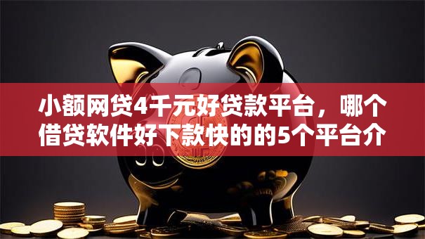 小额网贷4千元好贷款平台，哪个借贷软件好下款快的的5个平台介绍