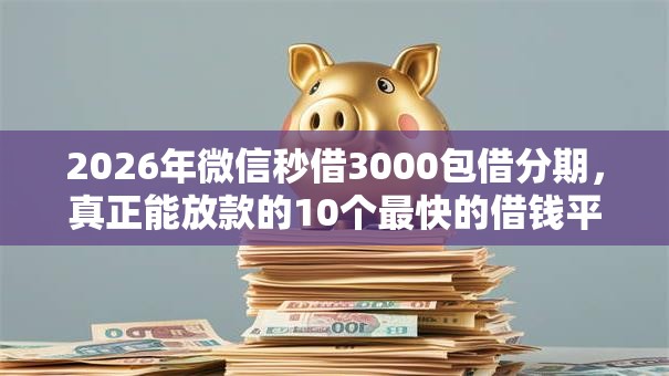 2026年微信秒借3000包借分期,真正能放款的10个最快的借钱平台推荐 2026年微信秒借3000包借分期,真正能放款的10个最快的借钱平台推荐