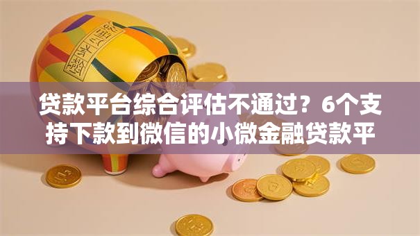 贷款平台综合评估不通过？6个支持下款到微信的小微金融贷款平台