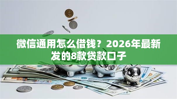 微信通用怎么借钱？2026年最新发的8款贷款口子