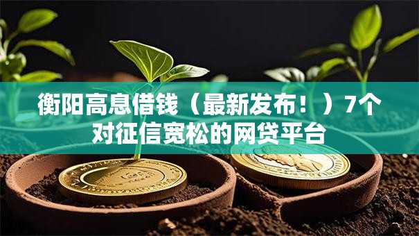 衡阳高息借钱（最新发布！）7个对征信宽松的网贷平台