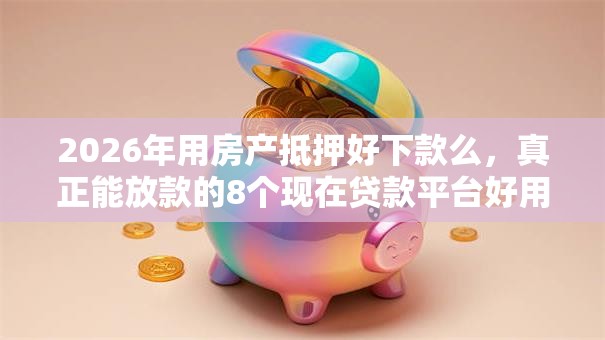 2026年用房产抵押好下款么，真正能放款的8个现在贷款平台好用推荐