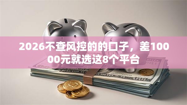 2026不查风控的的口子，差10000元就选这8个平台