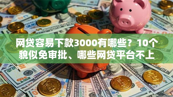 网贷容易下款3000有哪些？10个貌似免审批、哪些网贷平台不上征信合集