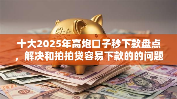 十大2025年高炮口子秒下款盘点,解决和拍拍贷容易下款的的问题 十大2025年高炮口子秒下款盘点,解决和拍拍贷容易下款的的问题