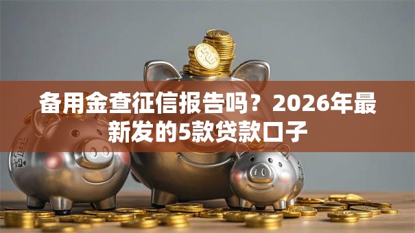 备用金查征信报告吗？2026年最新发的5款贷款口子