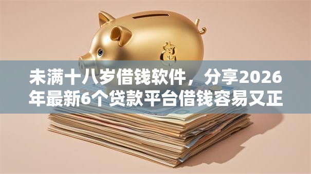 未满十八岁借钱软件，分享2026年最新6个贷款平台借钱容易又正规
